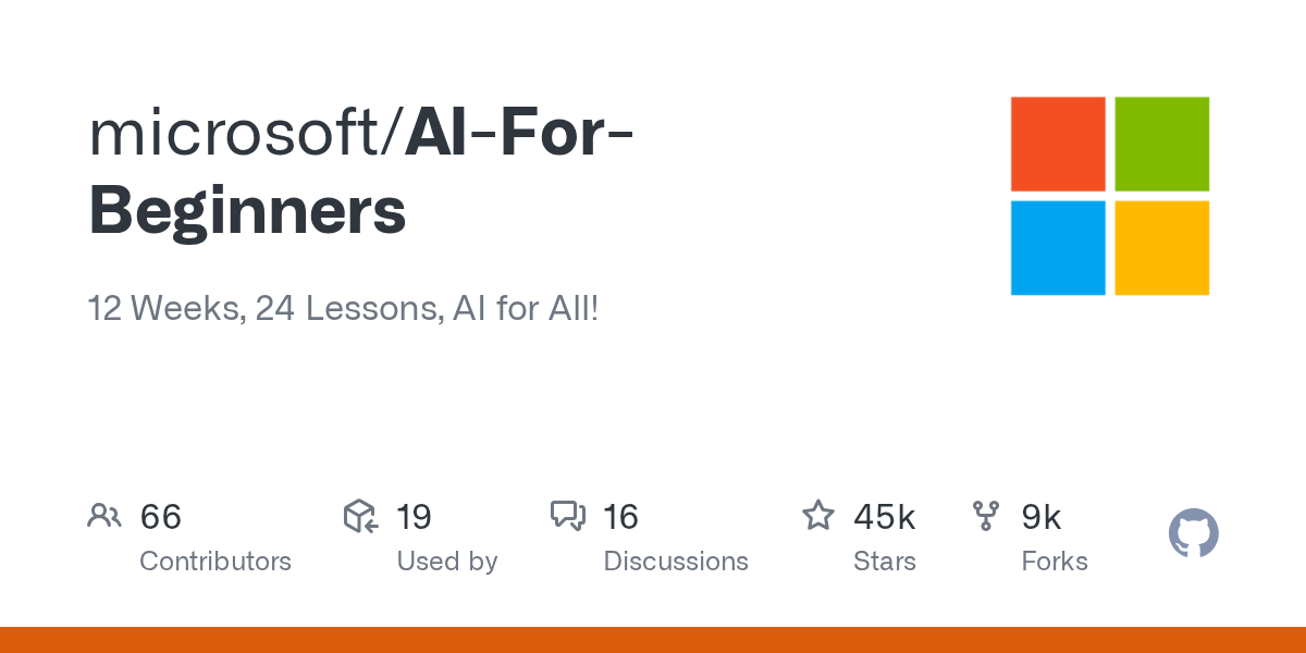 microsoft/AI-For-Beginners