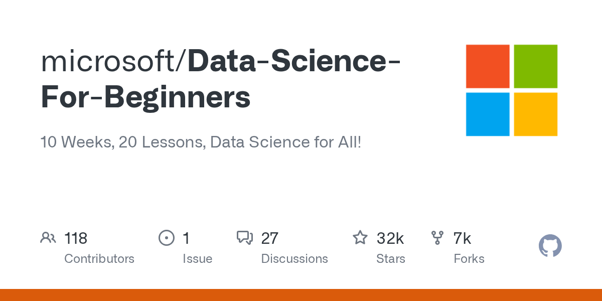 microsoft/Data-Science-For-Beginners