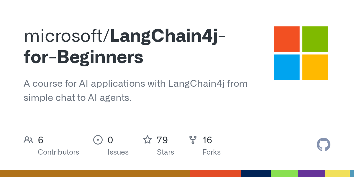 microsoft/LangChain4j-for-Beginners
