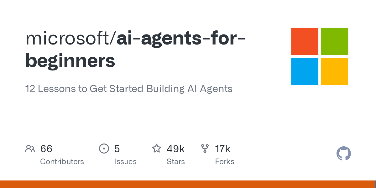 microsoft/ai-agents-for-beginners