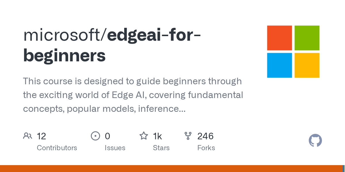 microsoft/edgeai-for-beginners
