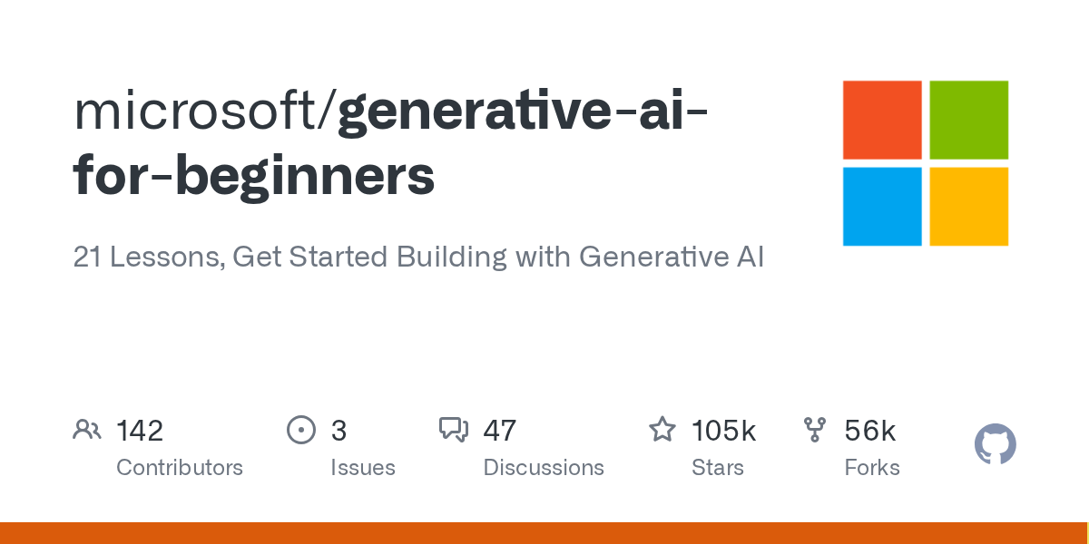 microsoft/generative-ai-for-beginners